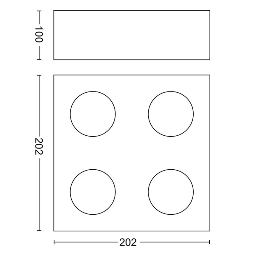 Philips - Foco LED regulable 4xLED/4,5W/230V