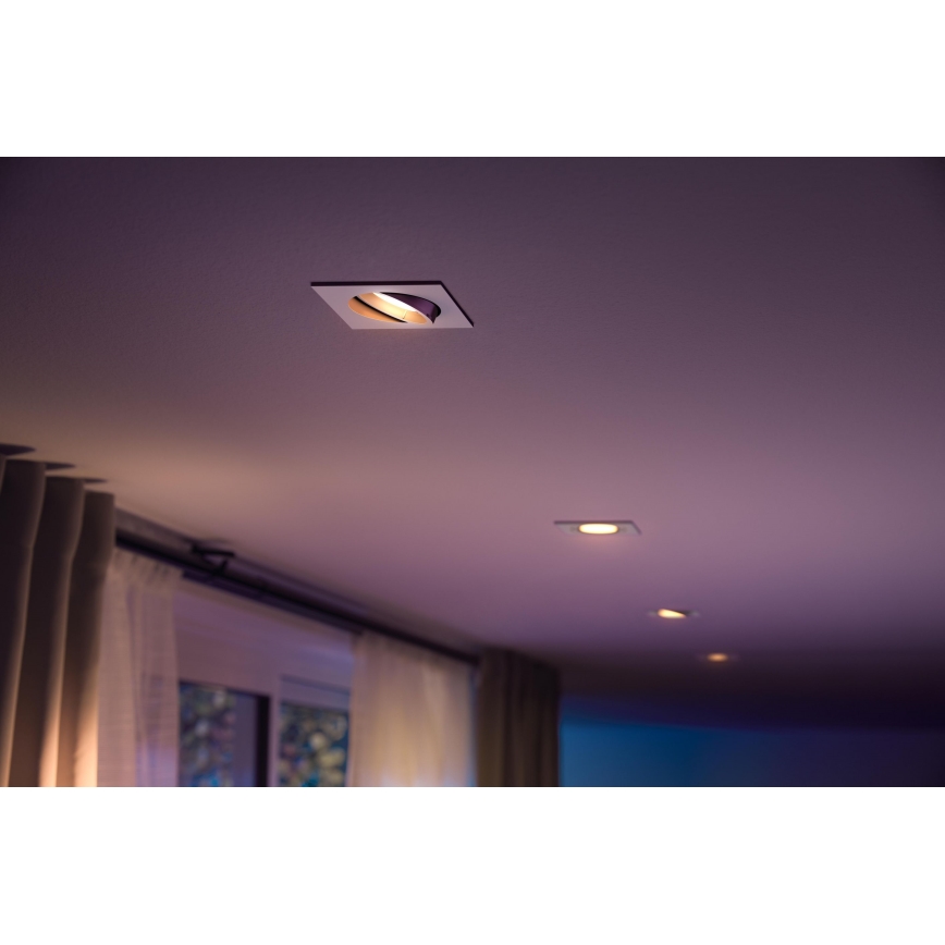 Philips 50551/31/P7 - LED RGB Lámpara empotrable HUE CENTURA 1xGU10/5,7W/230/24V