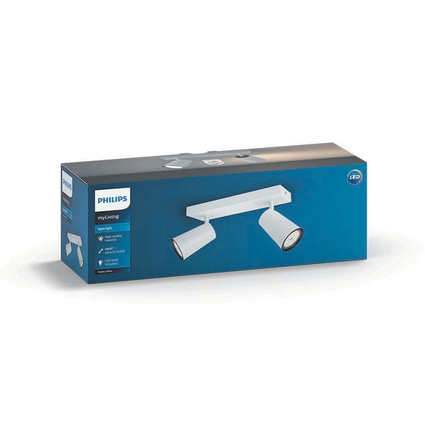 Philips 50572/31/PN - Foco MYLIVING PAISLEY 2xGU10/10W/230V