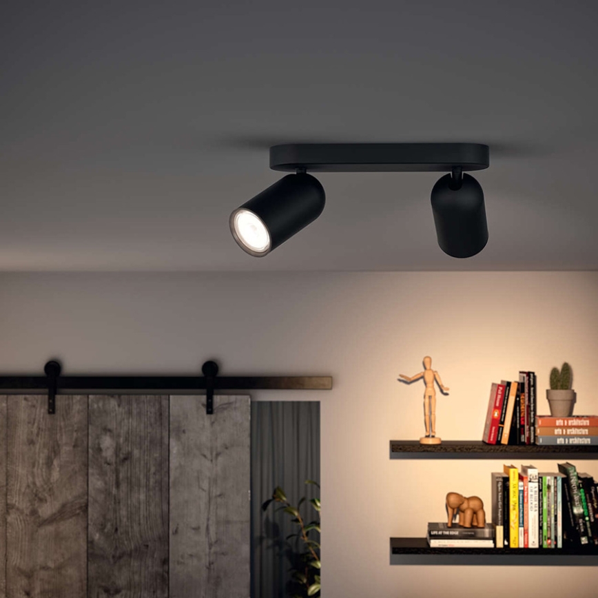 Philips 50582/30/PN - Foco MYLIVING PONGEE 2xGU10/10W/230V