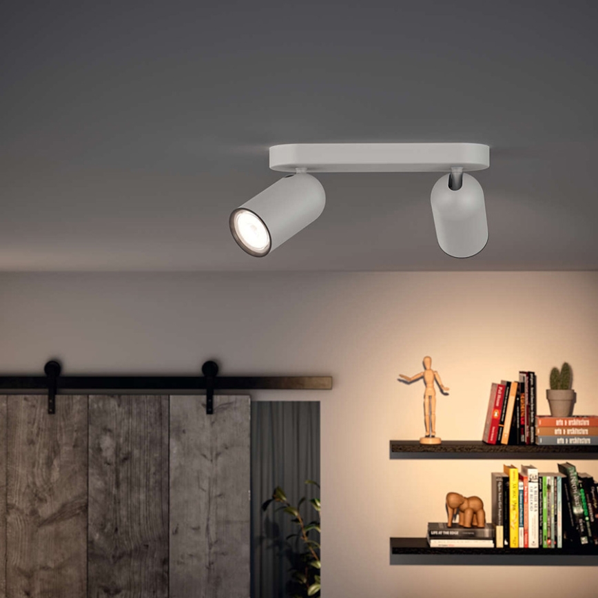 Philips 50582/31/PN - Foco MYLIVING PONGEE 2xGU10/10W/230V