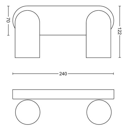 Philips - Foco 2xGU10/5,5W/230V