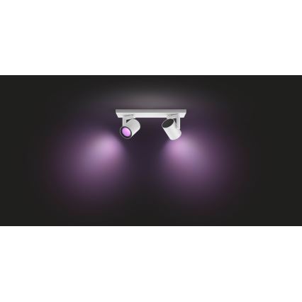 Philips - LED RGBW Foco regulable Hue ARGENA 2xGU10/5,7W/230V