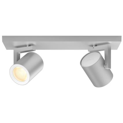 Philips - LED RGBW Foco regulable Hue ARGENA 2xGU10/5,7W/230V