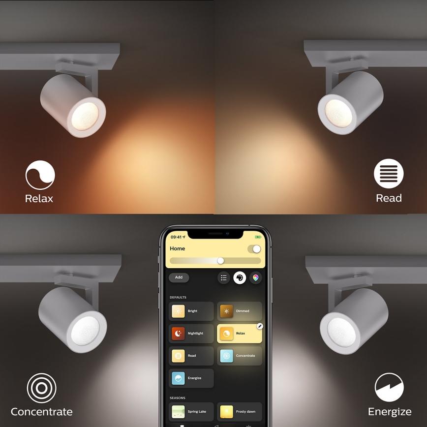 Philips 50622/48/P7 - LED Foco HUE ARGENA 2xGU10/5,7W/230V