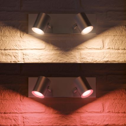 Philips 50622/48/P7 - LED Foco HUE ARGENA 2xGU10/5,7W/230V