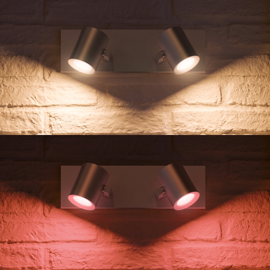 Philips 50622/48/P7 - LED Foco HUE ARGENA 2xGU10/5,7W/230V