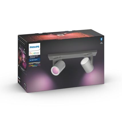 Philips - LED RGBW Foco regulable Hue ARGENA 2xGU10/5,7W/230V