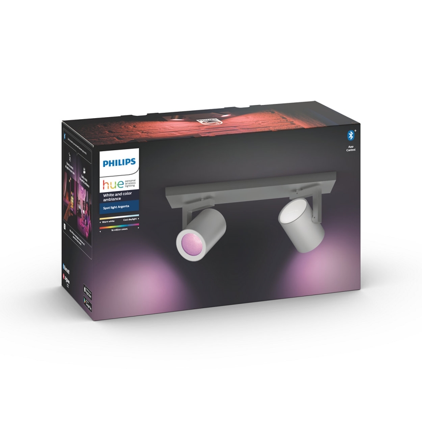 Philips 50622/48/P7 - LED Foco HUE ARGENA 2xGU10/5,7W/230V