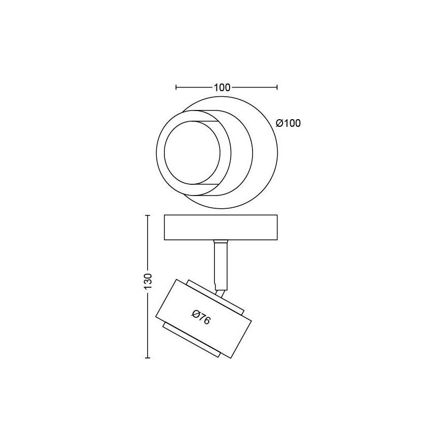 Philips 50651/30/P0 - Foco LED FERANO LED/4,3W/230V