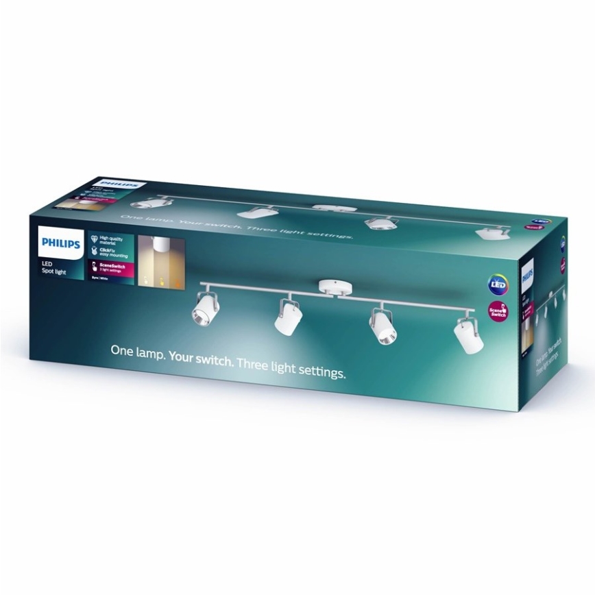 Philips - Foco LED 4xLED/4,3W/230V 2200/2500/2700K