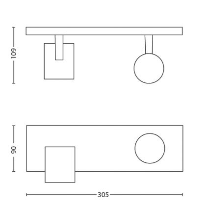 Philips - Foco 2xGU10/50W/230V