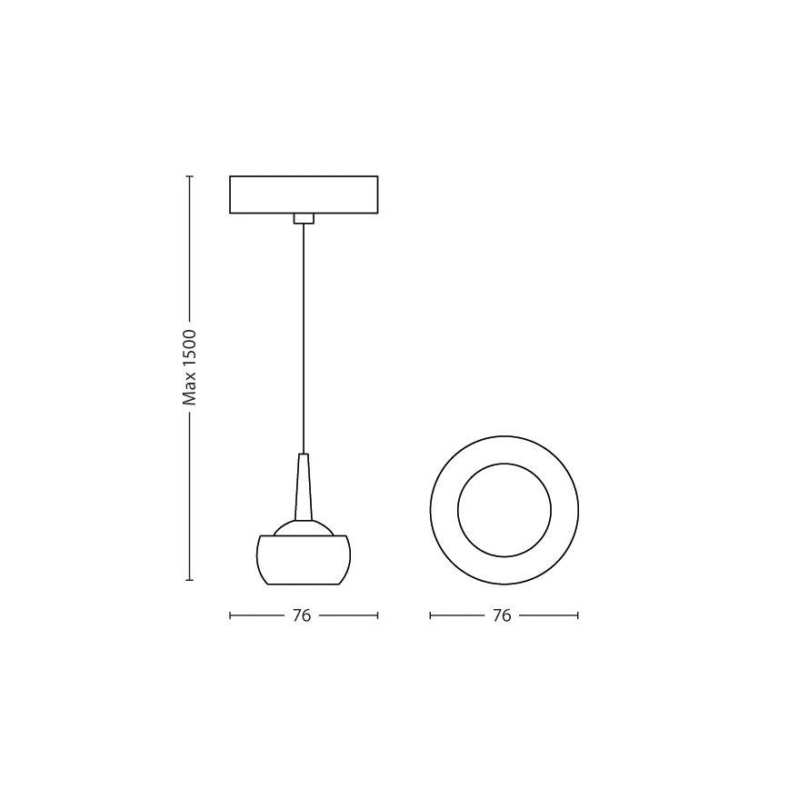 Philips 53221/11/16 - Lámpara colgante LED MYLIVING CYPRESS 1xLED/3W/230V