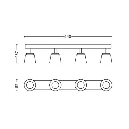 Philips - Foco LED 4xLED/4W/230V