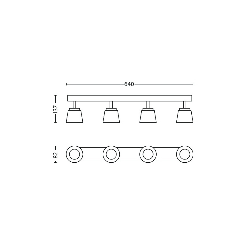 Philips - Foco LED 4xLED/4W/230V
