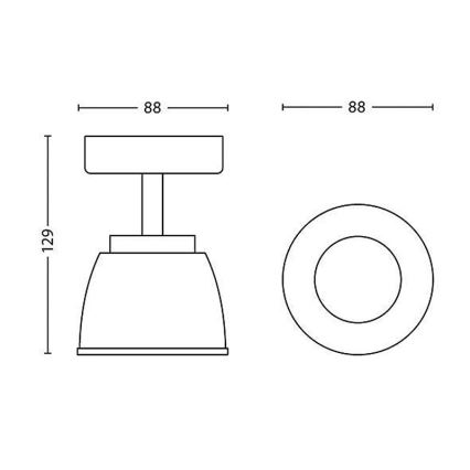 Philips 53350/17/16 - Foco LED COUNTY 1xLED/4W/230V