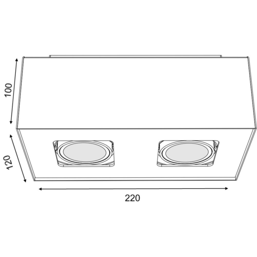 Philips 56232/48/PN - Foco LED TEMPO 2xGU10/6W/230V