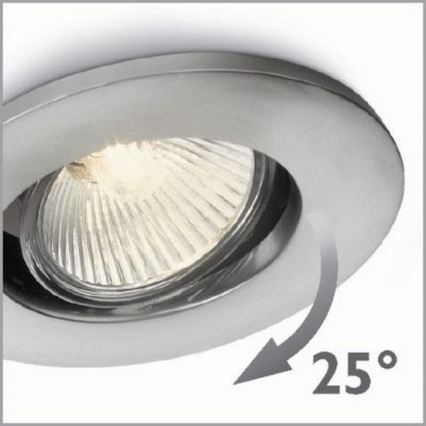 Philips 57959/17/PN - Lámpara empotrable AGENA 1xGU10/35W/230V