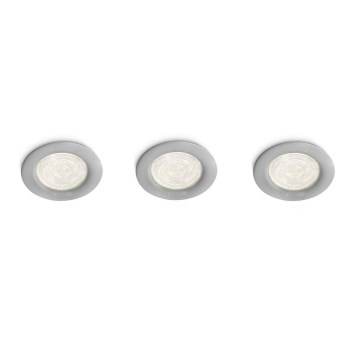 Philips 59100/87/16 - SET 3x LED Foco empotrable SCEPTRUM LED/3W