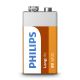 Philips 6F22L1F/10 - Batería de cloruro de zinc 6F22 LONGLIFE 9V