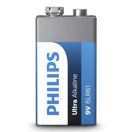 Philips 6LR61E1B/10 - Pila alcalina 6LR61 ULTRA ALKALINE 9V 600mAh