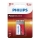 Philips 6LR61P1B/10 - Pila alcalina 6LR61 POWER ALKALINE 9V 600mAh