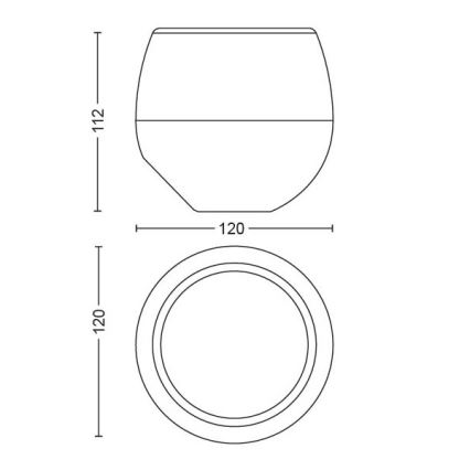 Philips 70105/31/P6 -LED RGB Lámpara de mesa regulable MYLIVING BERRY 1xLED/3W/5V