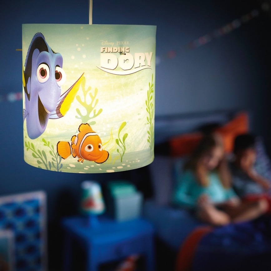 Philips 71751/90/26 - Pantalla para lámpara de araña infantil DISNEY FINDING DORY E27 diá. 26 cm
