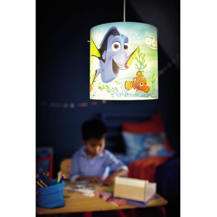 Philips 71751/90/26 - Pantalla para lámpara de araña infantil DISNEY FINDING DORY E27 diá. 26 cm