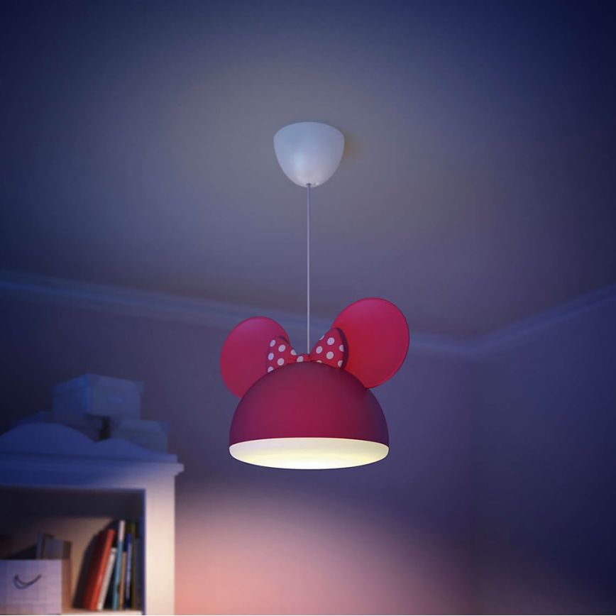 Philips 71758/31/16 - Lámpara colgante infantil DISNEY MINNIE MOUSE 1xE27/15W/230V