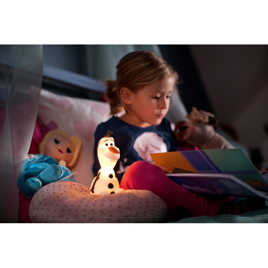 Philips 71768/08/16 - Lámpara LED infantil FROZEN 1xLED/0,2W/2xAAA