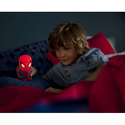 Philips 71768/40/16 - Lámpara LED infantil DISNEY SPIDER-MAN 2xLED/0,2W/2xAAA