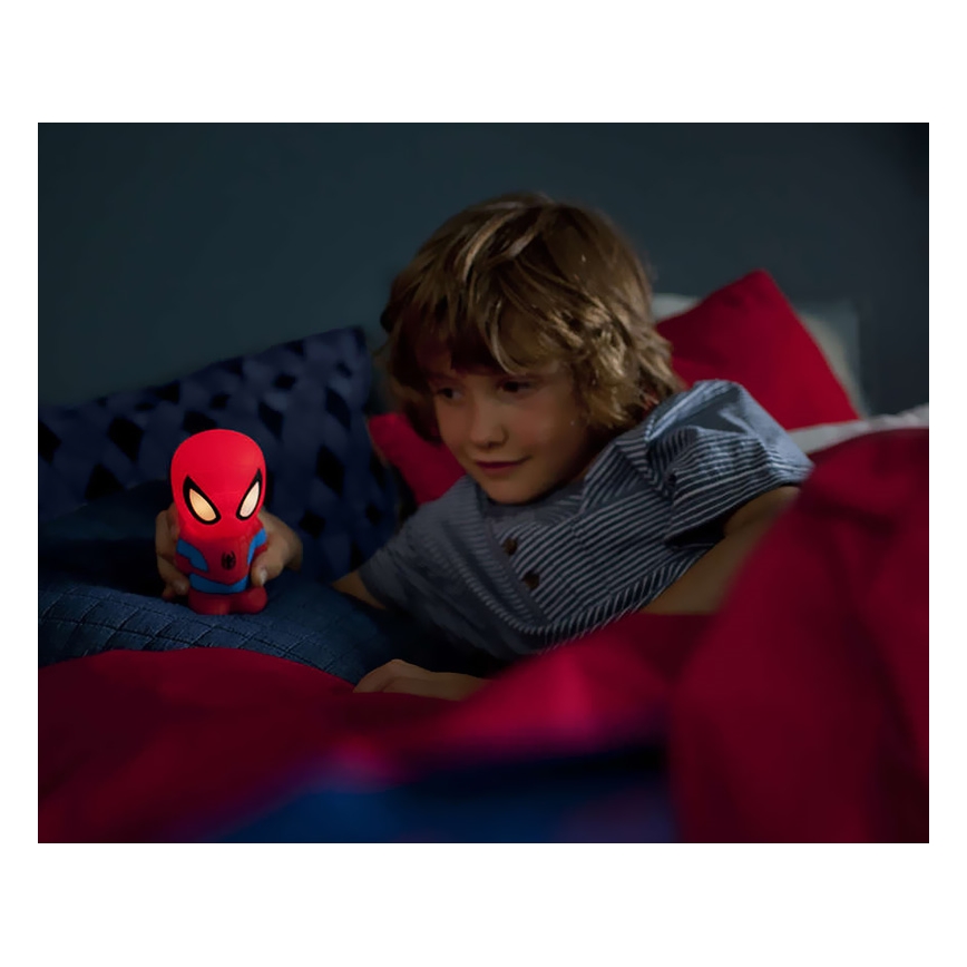 Philips 71768/40/16 - Lámpara LED infantil DISNEY SPIDER-MAN 2xLED/0,2W/2xAAA