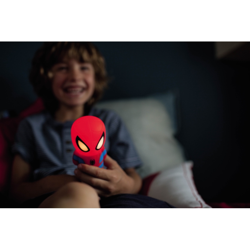 Philips 71768/40/16 - Lámpara LED infantil DISNEY SPIDER-MAN 2xLED/0,2W/2xAAA
