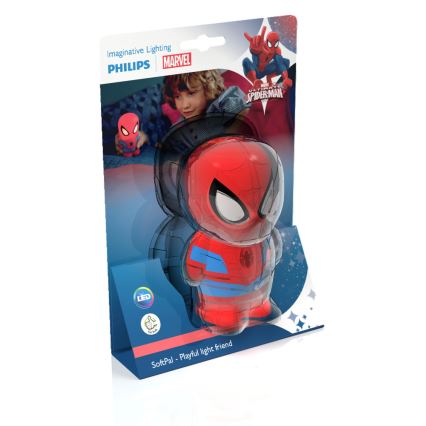Philips 71768/40/16 - Lámpara LED infantil DISNEY SPIDER-MAN 2xLED/0,2W/2xAAA