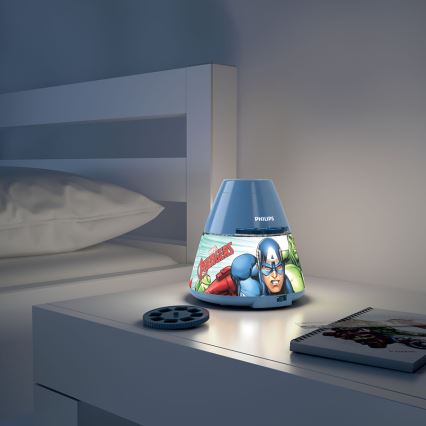 Philips 71769/35/P0 - LED Proyector infantil AVENGERS 1xLED/0,1W/4,5V