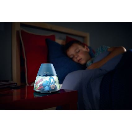 Philips 71769/35/P0 - LED Proyector infantil AVENGERS 1xLED/0,1W/4,5V