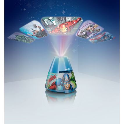 Philips 71769/35/P0 - LED Proyector infantil AVENGERS 1xLED/0,1W/4,5V