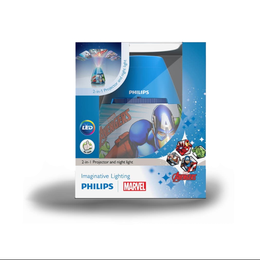 Philips 71769/35/P0 - LED Proyector infantil AVENGERS 1xLED/0,1W/4,5V