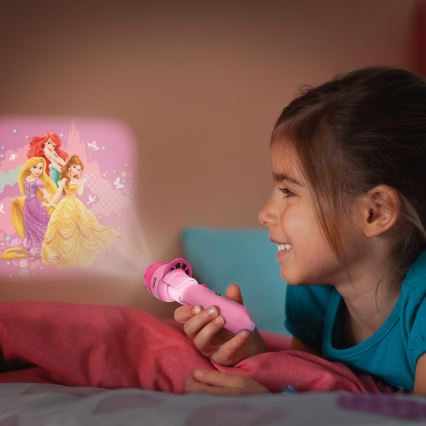 Philips 71788/28/16 - Proyector infantil DISNEY PRINCESS LED/3xLR44