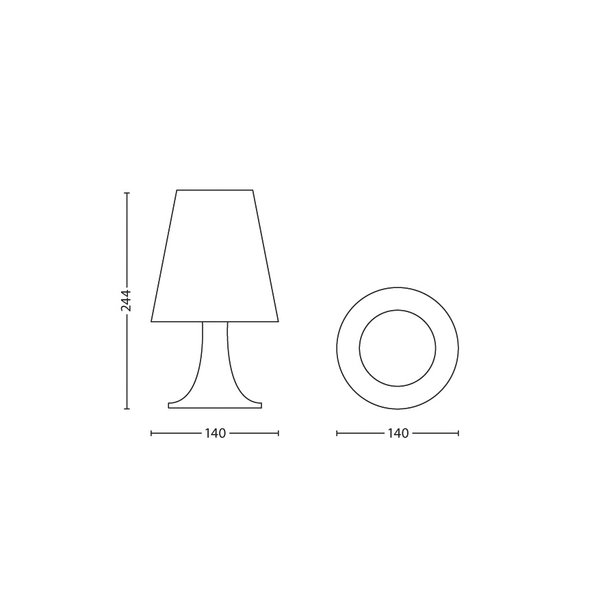 Philips 71795/35/16 - Lámpara de mesa infantil DISNEY FROZEN LED/2,3W/230V