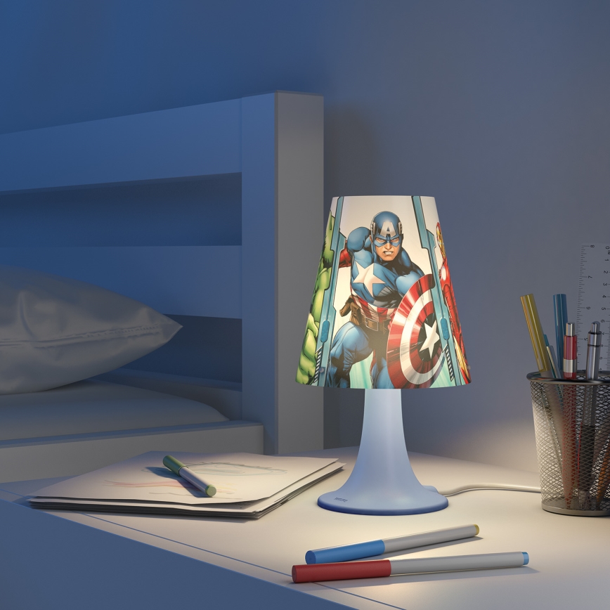 Philips 71795/36/16 - Lámpara de mesa infantil AVENGERS LED/2,3W/230V