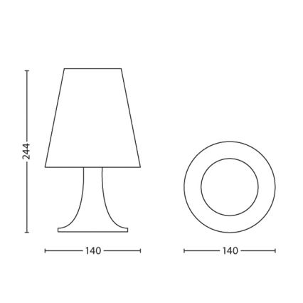 Philips 71795/36/16 - Lámpara de mesa infantil AVENGERS LED/2,3W/230V