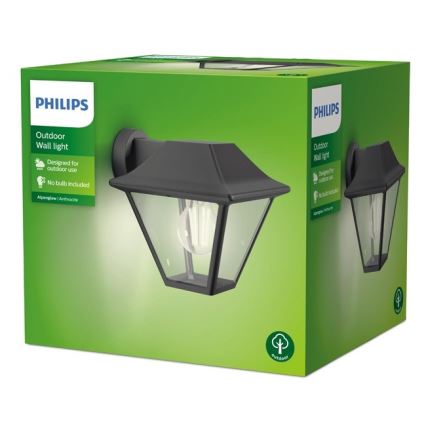 Philips - Aplique de exterior 1xE27/60W/230V IP44