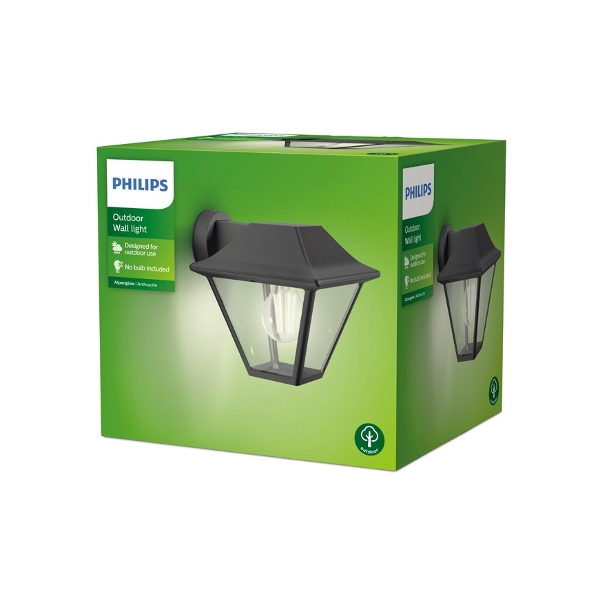 Philips - Aplique de exterior 1xE27/60W/230V IP44