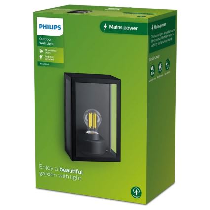 Philips - Aplique de exterior ALZOR 1xE27/25W/230V IP44