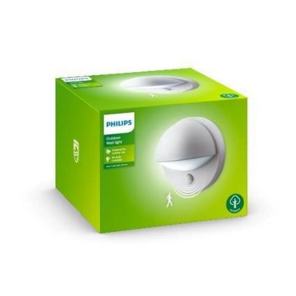 Philips - Aplique de exterior con sensor JUNE 1xE27/12W/230V IP44