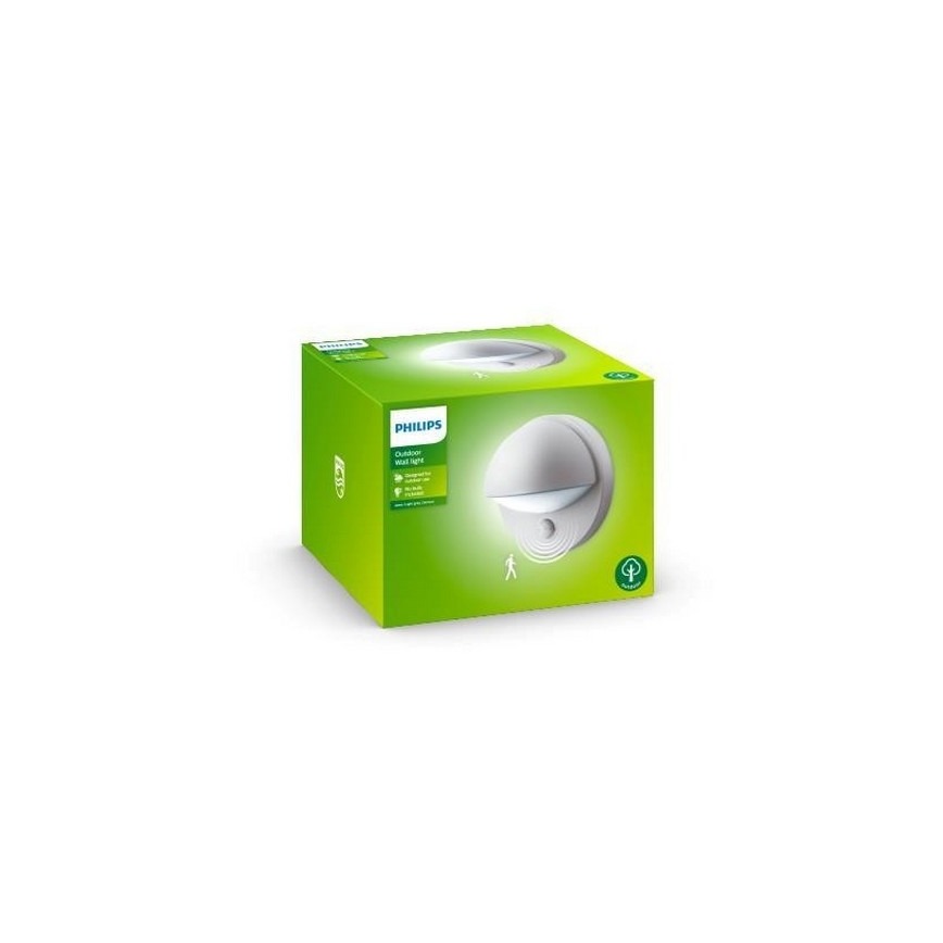 Philips - Aplique de exterior con sensor JUNE 1xE27/12W/230V IP44