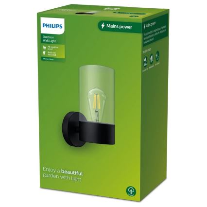 Philips - Aplique de exterior FLAREON 1xE27/25W/230V IP44