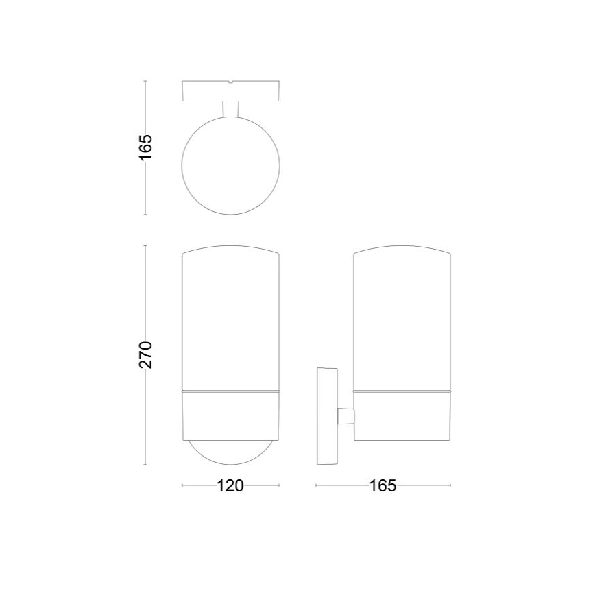 Philips - Aplique de exterior FLAREON 1xE27/25W/230V IP44